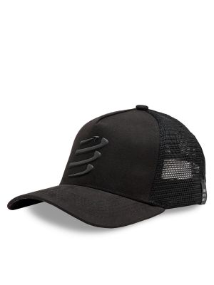 Czarna czapka z daszkiem Compressport