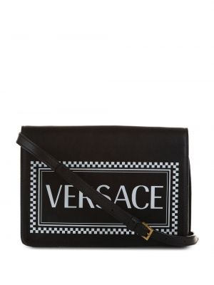 Retro kožená taška přes rameno Versace Pre-owned