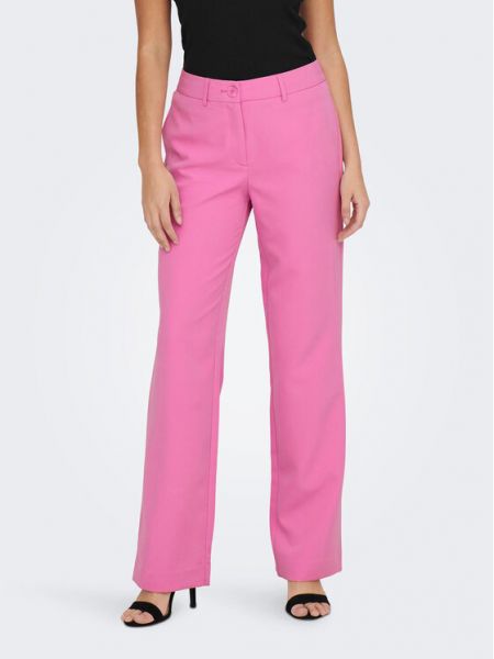 Rovné kalhoty Only růžové