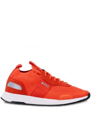 Sneakers i stickad Boss orange