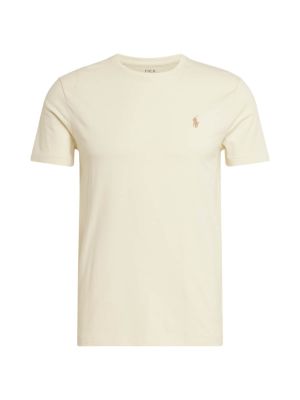 T-shirt di cotone Polo Ralph Lauren beige
