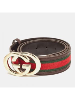 Cinturón Gucci Vintage marrón