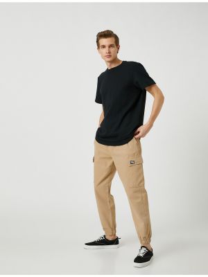 Medvilninės „cargo“ stiliaus kelnės su kišenėmis Koton
