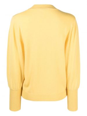 Sweter z kaszmiru Odeeh żółty