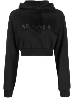 Siuvinėtas džemperis su gobtuvu Sunnei juoda