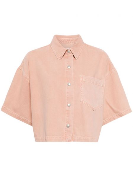 Košulja bootcut Agolde ružičasta