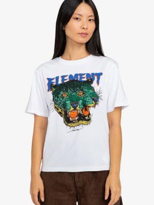 Белая футболка с принтом Element