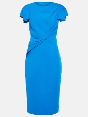 Платье миди Roland Mouret синее
