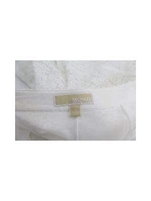 Falda de algodón Michael Kors Pre-owned blanco