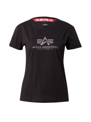 Тениска Alpha Industries черно