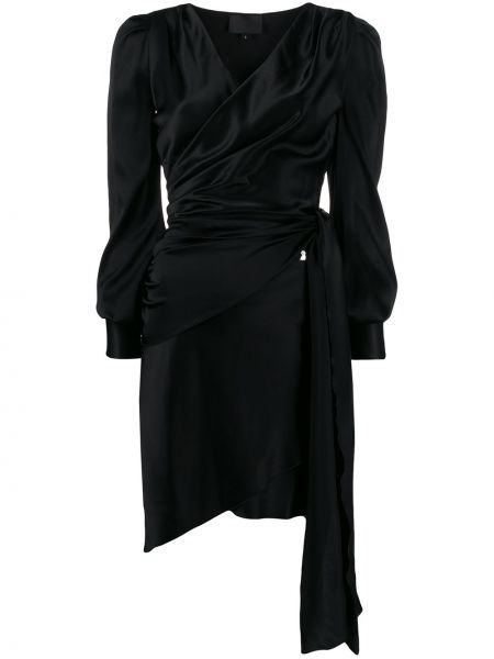 Vestido de cóctel asimétrico Philipp Plein negro