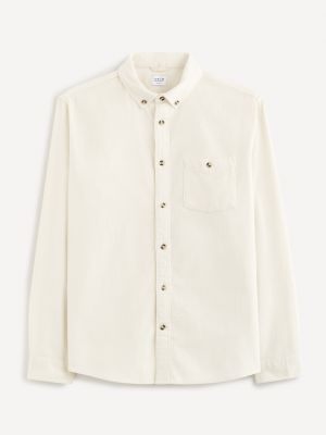 Veliūro marškiniai Celio balta