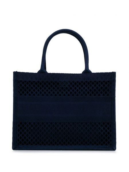 Shopper kabelka se síťovinou Christian Dior Pre-owned modrá