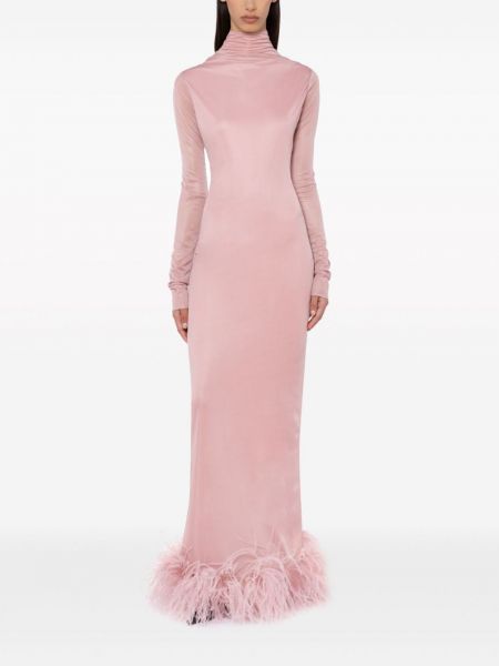 Vakarinė suknelė su plunksnomis 16arlington rožinė