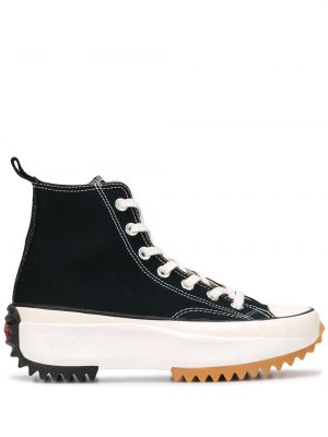 Sneakers con motivo a stelle Converse nero