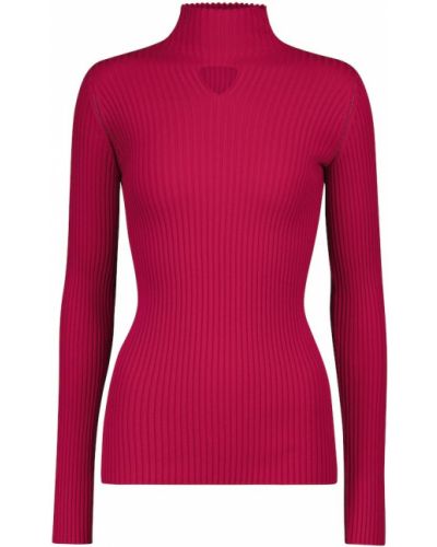 Вълнен пуловер Bottega Veneta розово