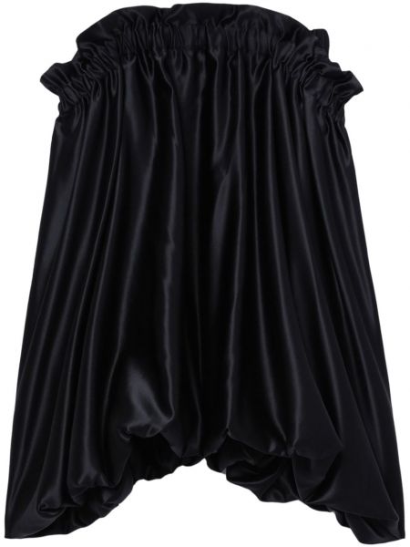 Saténové midi sukně Noir Kei Ninomiya černé