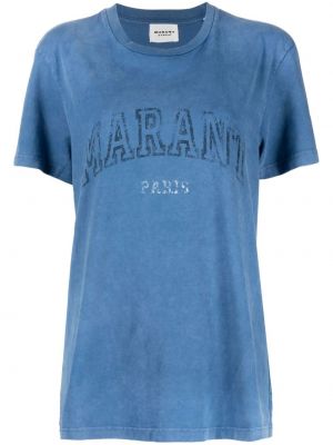 T-shirt con stampa Marant étoile blu
