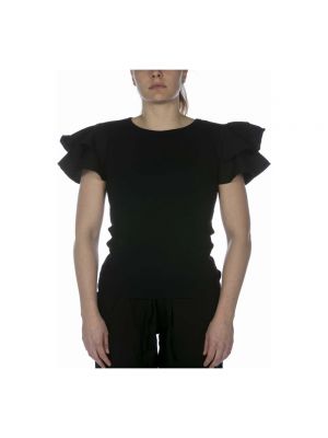 T-shirt mit rüschen Deha schwarz
