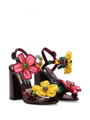 Sandales ar ziediem Dolce & Gabbana