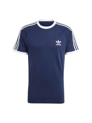 T-shirt slim à rayures Adidas Originals bleu