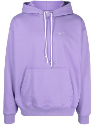 Hímzett kapucnis melegítő felső Nike lila