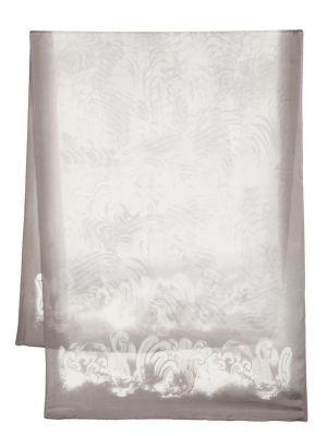 Копринен шал с принт с абстрактен десен Giorgio Armani