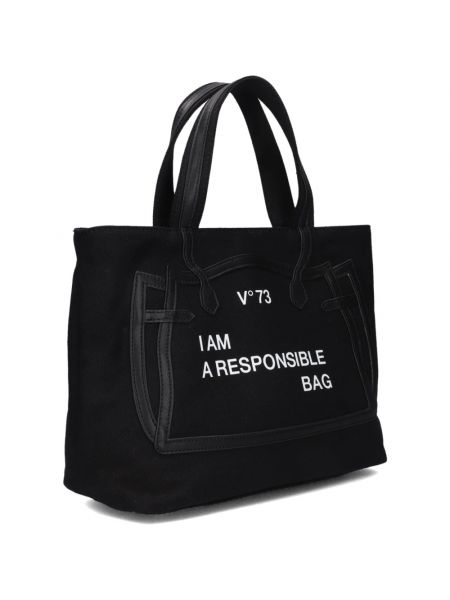 Shopper handtasche V°73 schwarz