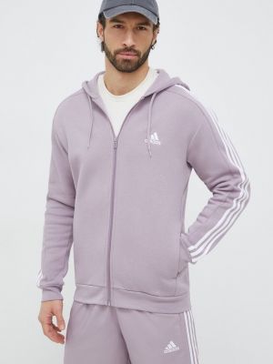 Geacă cu glugă Adidas violet