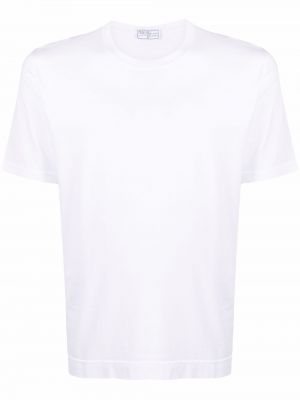 Camiseta de cuello redondo Fedeli blanco