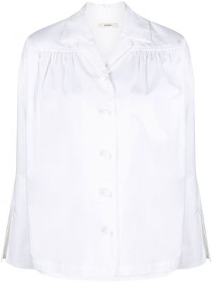 Риза с v-образно деколте Odeeh бяло
