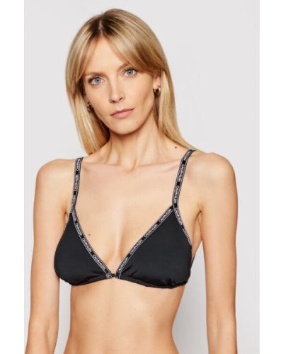 Calvin Klein Swimwear Bikini felső Triangle KW0KW01272 Fekete