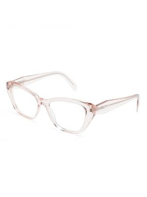 Przezroczyste okulary Prada Eyewear różowe
