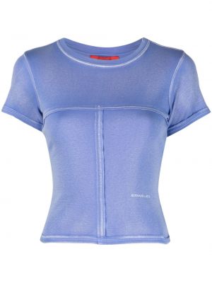 T-shirt di cotone Eckhaus Latta blu