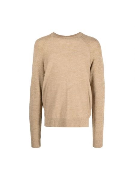 Sweter wełniany Calvin Klein beżowy