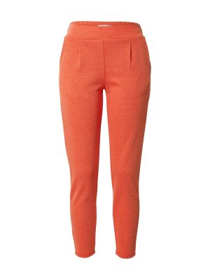 Plisované nohavice Ichi oranžová