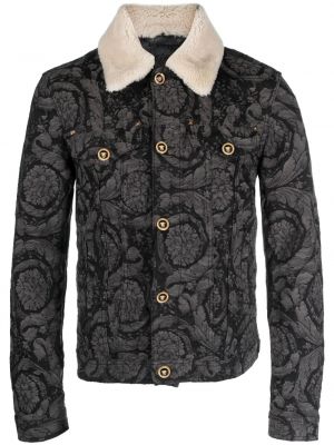 Denim jakna iz žakarda Versace