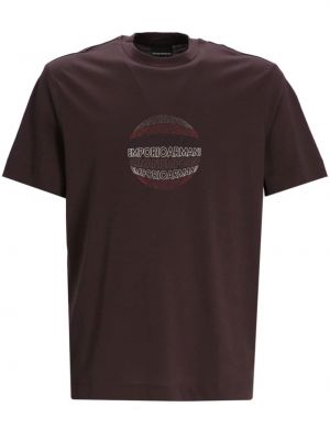 T-shirt Emporio Armani brun