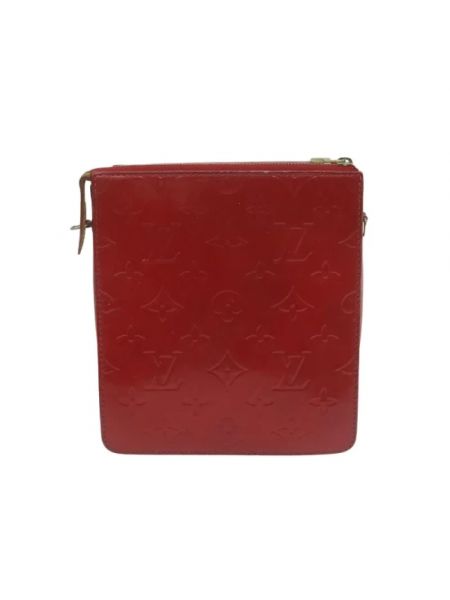 Portfel skórzany retro Louis Vuitton Vintage czerwony