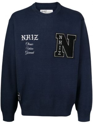 Pull col rond Izzue bleu