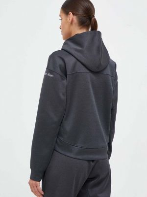 Kapucnis pulóver Calvin Klein Performance szürke