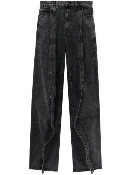 Straight fit džíny s vysokým pasem Y/project černé
