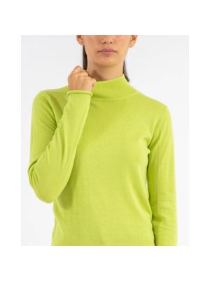 Jersey cuello alto de tela jersey Rails verde