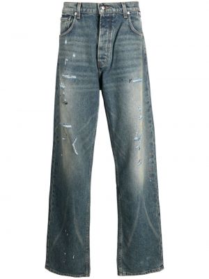 Voľné obnosené džínsy Rhude modrá
