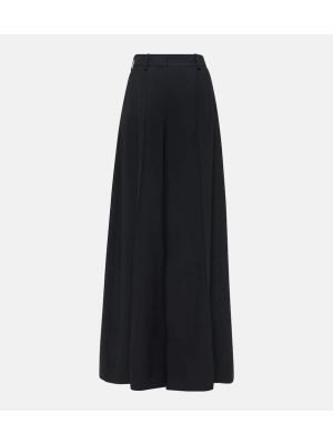 Kalhoty s vysokým pasem Nina Ricci černé