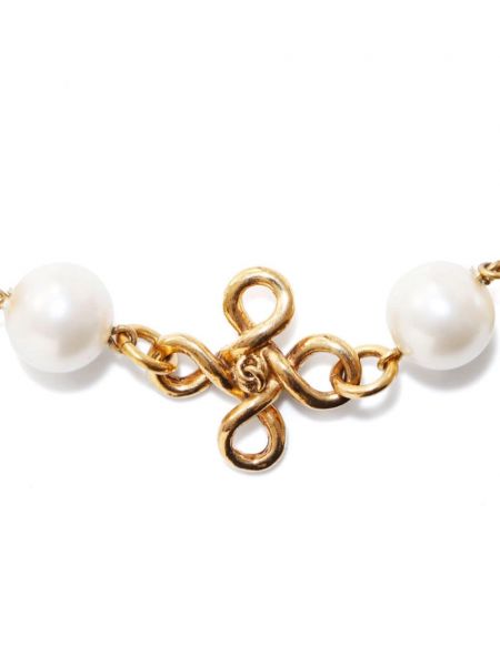 Bracelet avec perles Chanel Pre-owned doré