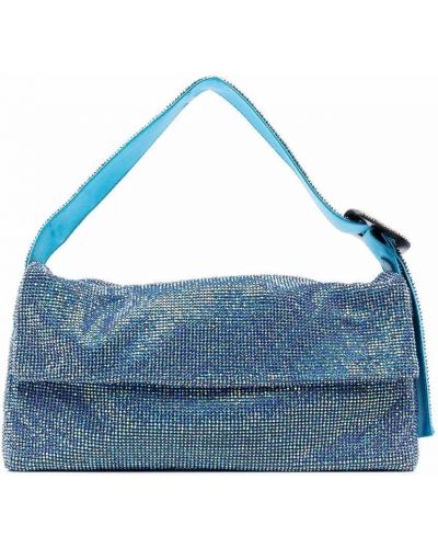 Bolsa de hombro con apliques Benedetta Bruzziches azul