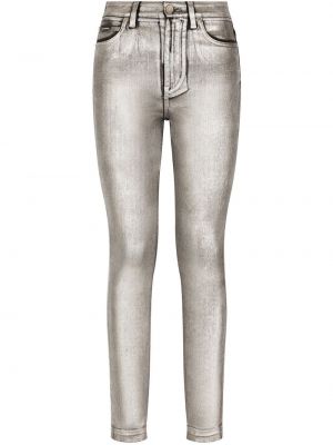 Jeans skinny Dolce & Gabbana argento