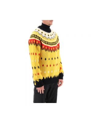 Jersey de lana de alpaca de tela jersey Moncler amarillo