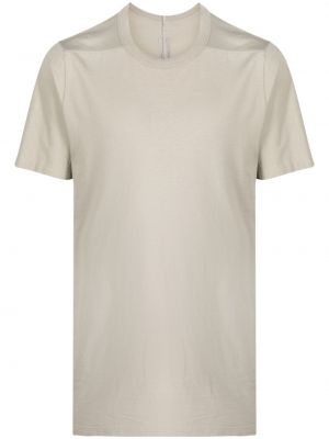 Βαμβακερή μπλούζα με στρογγυλή λαιμόκοψη Rick Owens λευκό